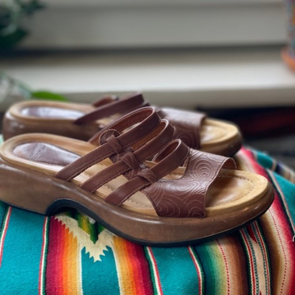 Dansko Leather Platform Sandal